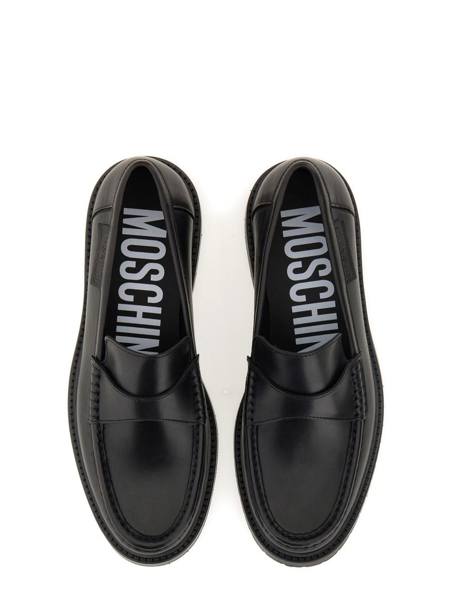 MOSCHINO MOCASSINO IN PELLE