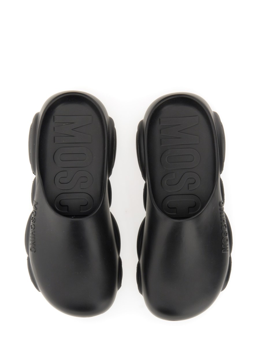 MOSCHINO MULE TEDDY SOLE IN GOMMA