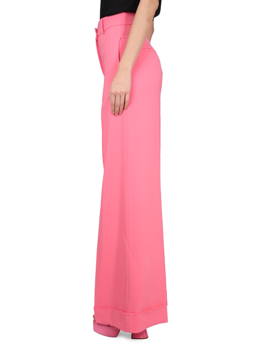MOSCHINO PANTALONE A VITA ALTA IN CRÊPE DI VISCOSA