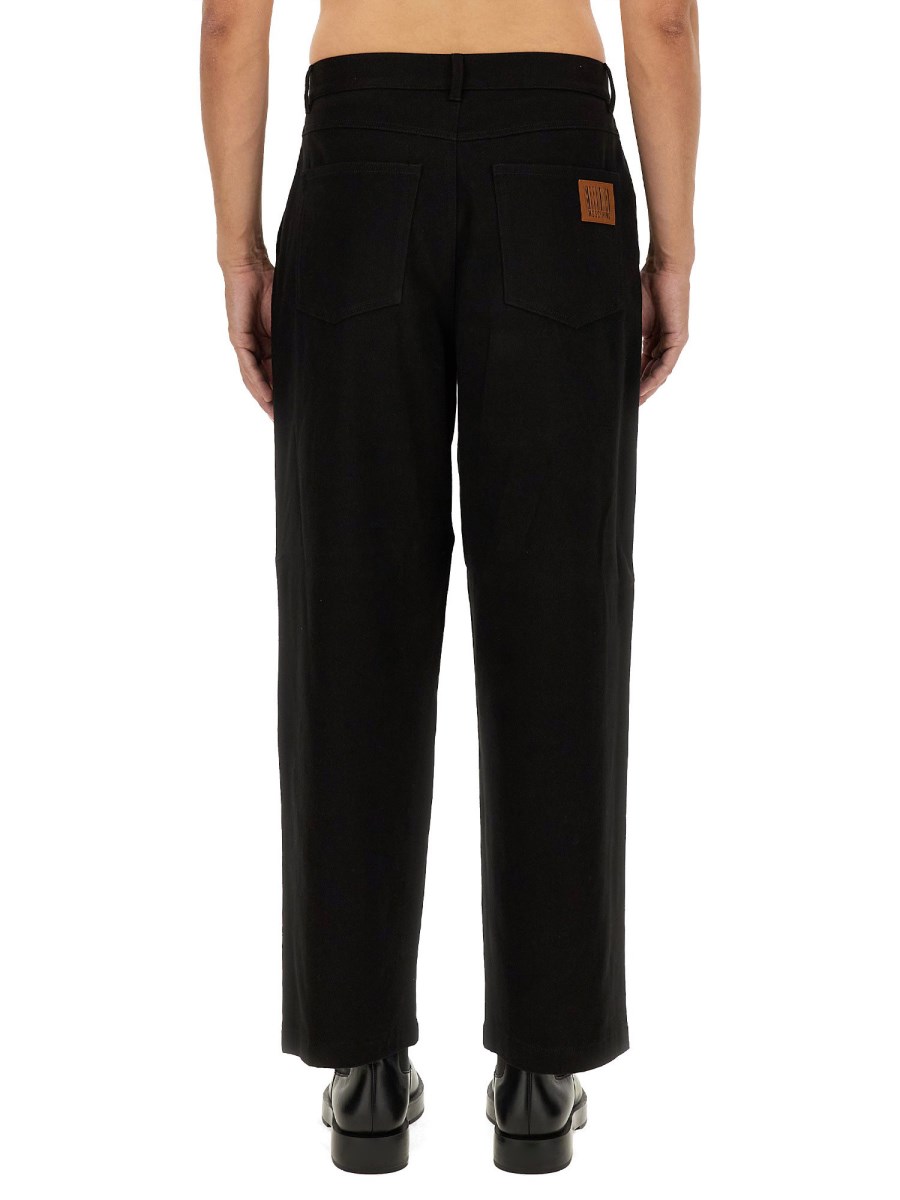 MOSCHINO PANTALONE BARCODE IN DENIM DI COTONE
