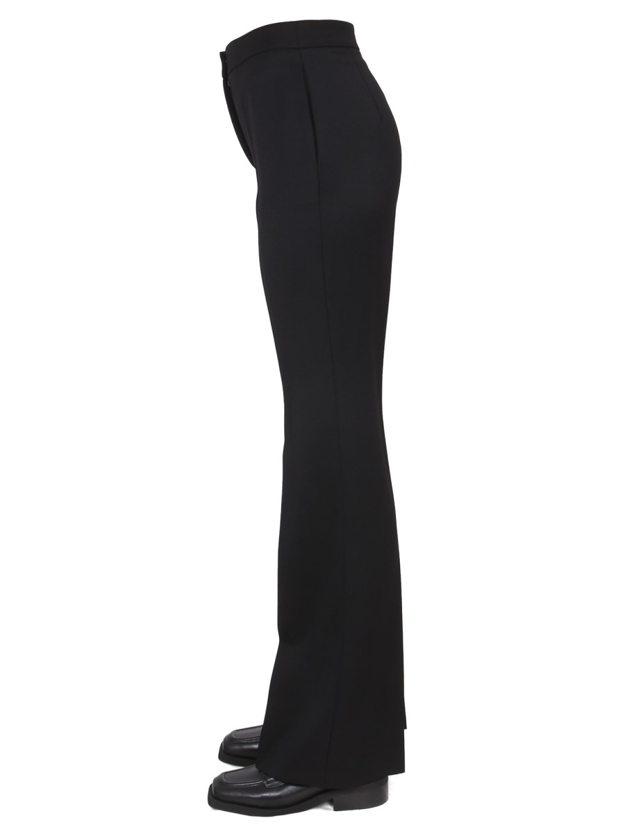 MOSCHINO PANTALONE IN GRAIN DE POUDRE DI LANA
