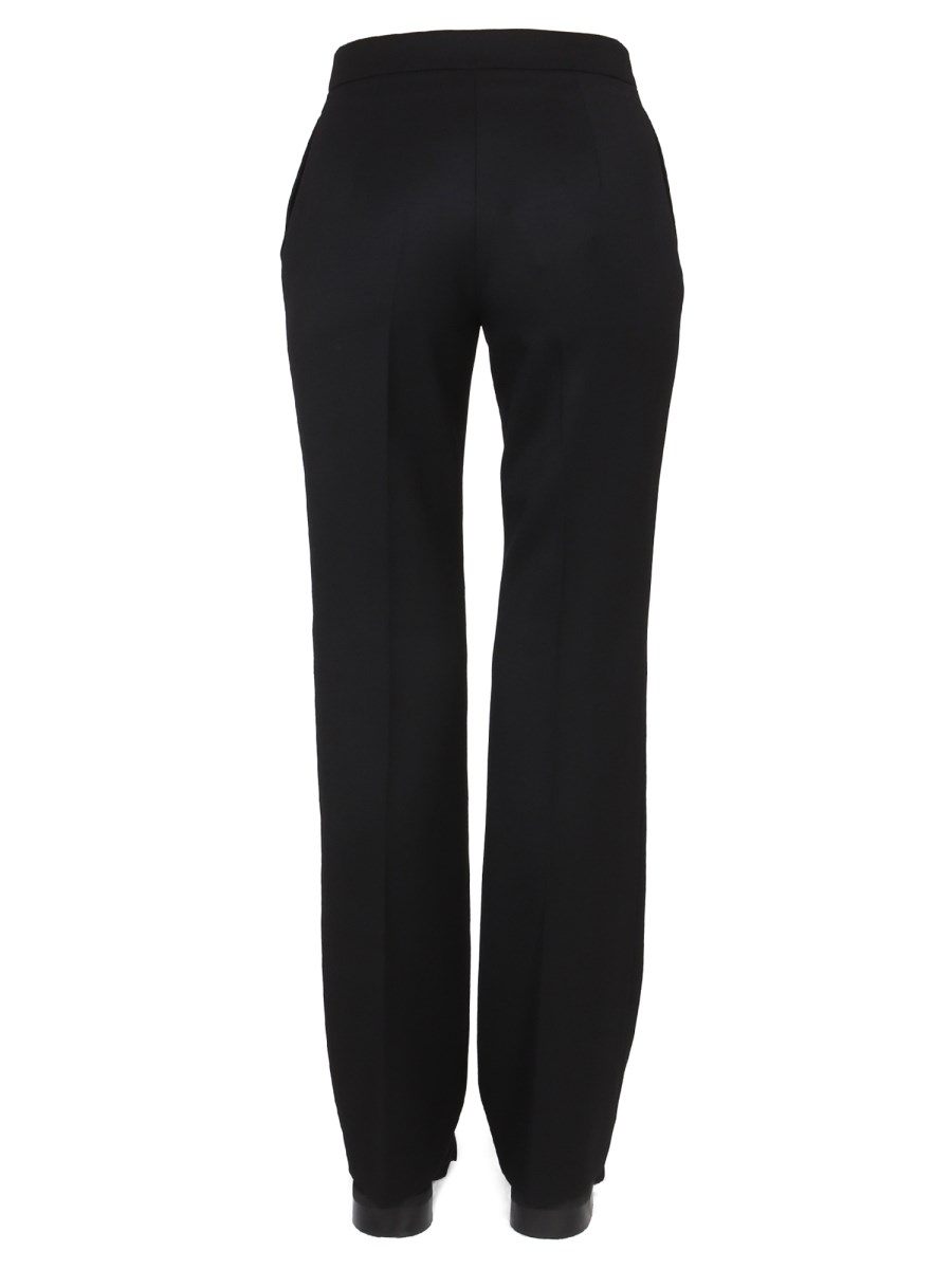MOSCHINO PANTALONE IN GRAIN DE POUDRE DI LANA