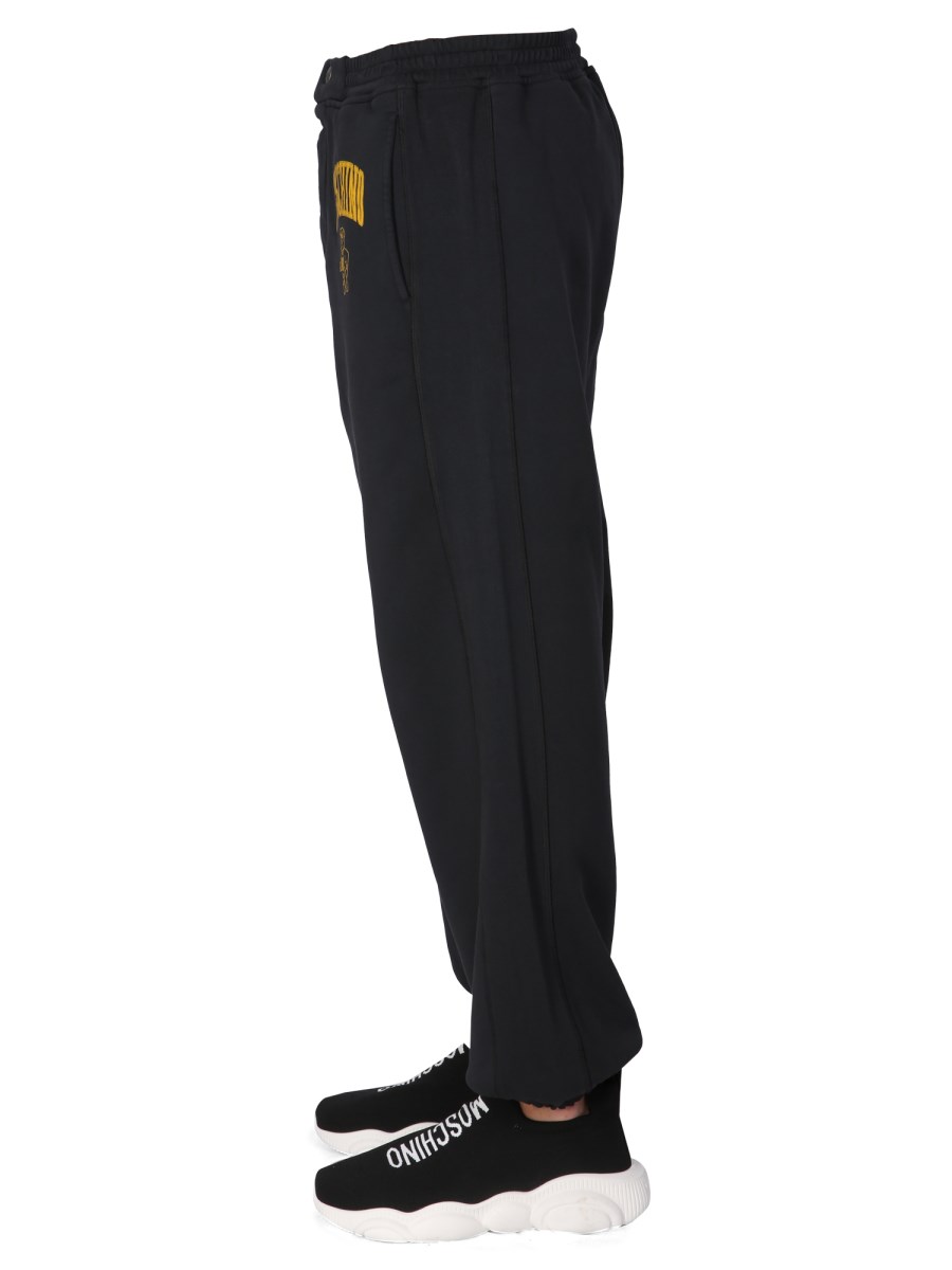 MOSCHINO PANTALONE JOGGING CON STAMPA LOGO