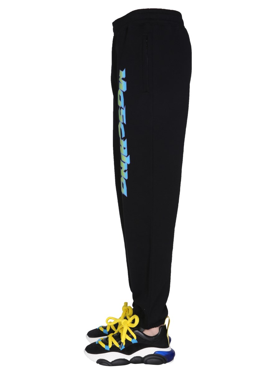 MOSCHINO PANTALONE JOGGING "SURF" CON STAMPA LOGO