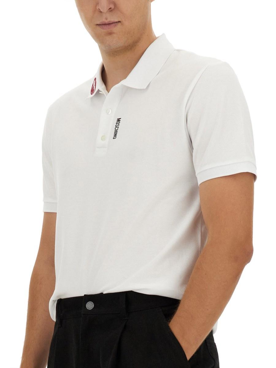 MOSCHINO POLO IN COTONE