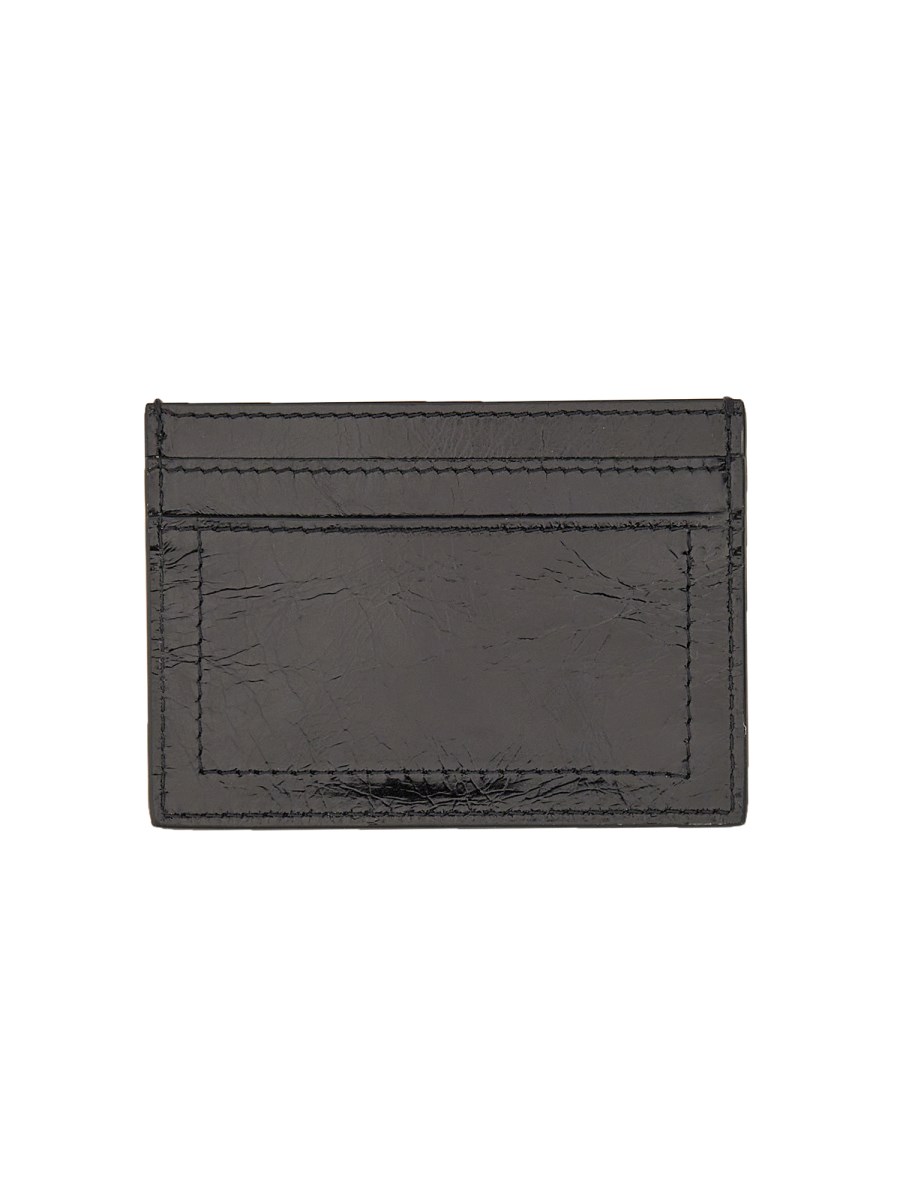 MOSCHINO PORTACARTE CON PLACCA ORO