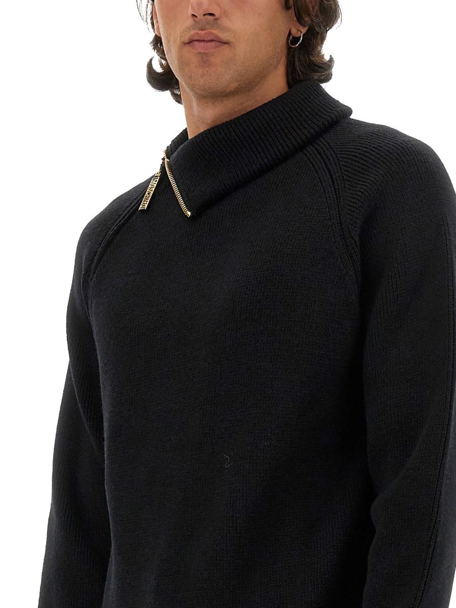 MOSCHINO PULLOVER IN LANA INSIDE OUT