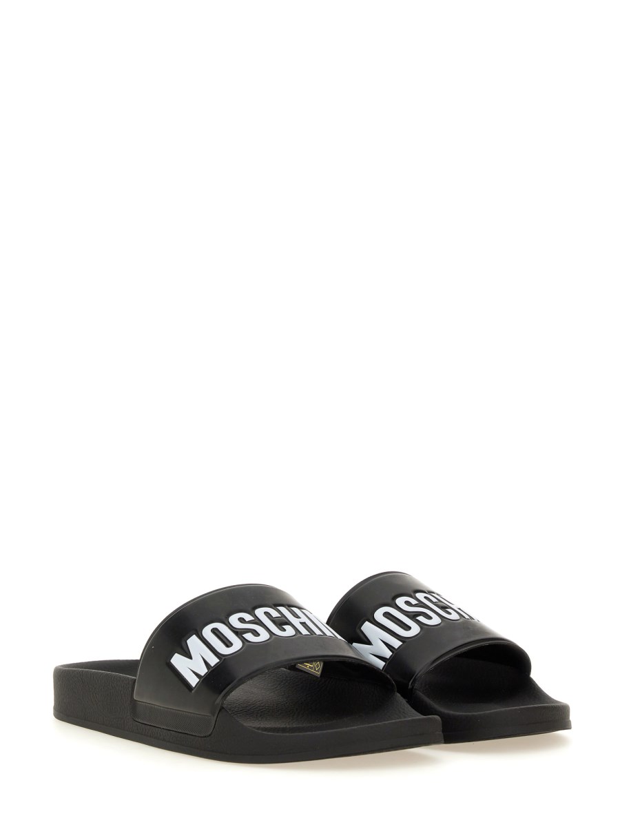 MOSCHINO SANDALO SLIDE CON LOGO
