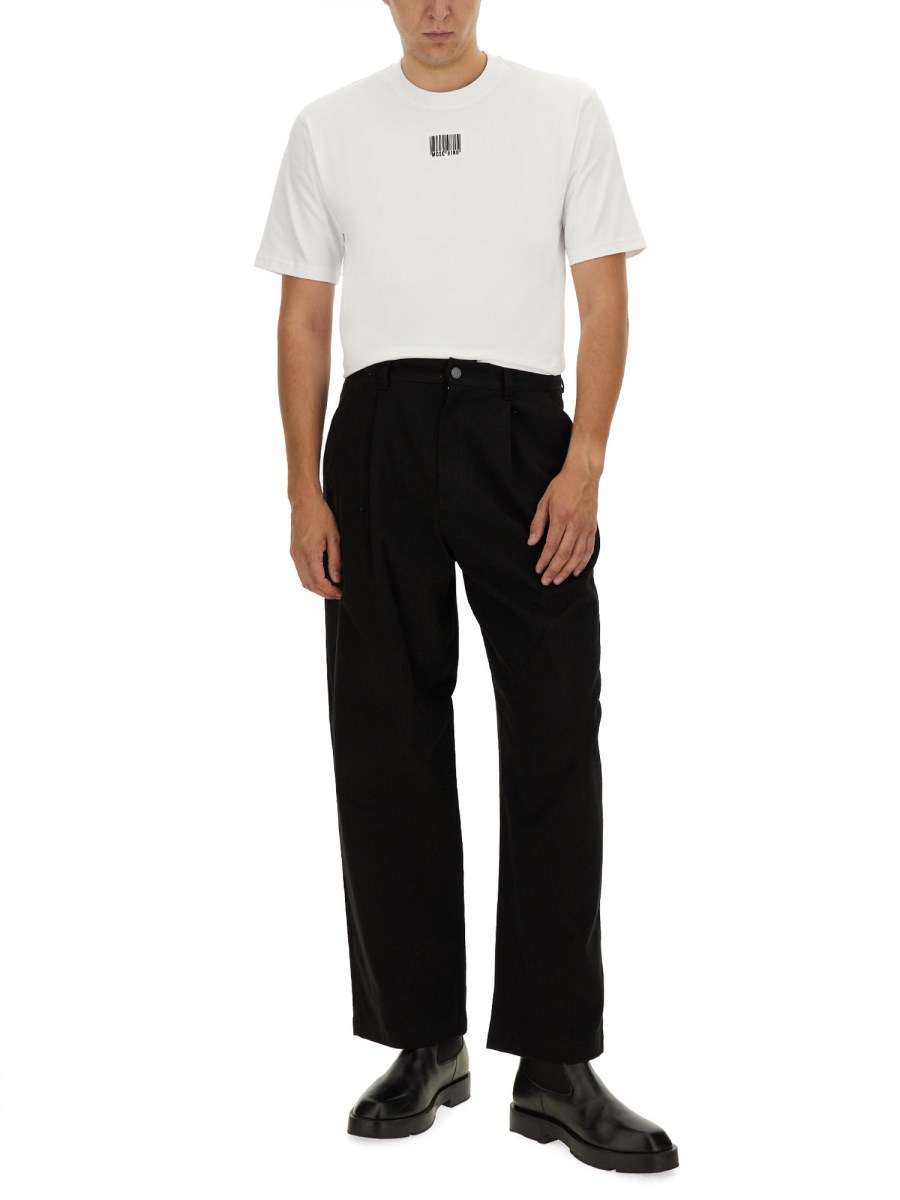 MOSCHINO T-SHIRT BARCODE IN COTONE