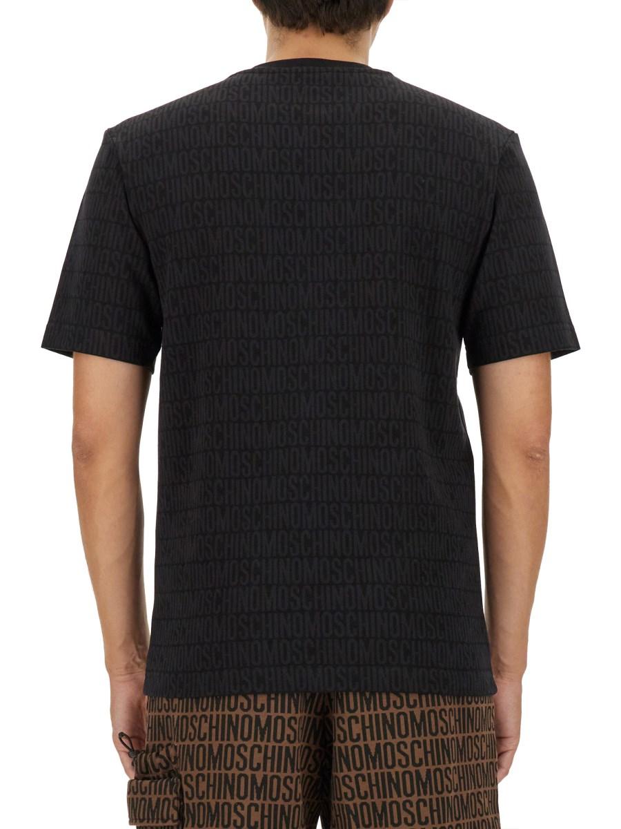 MOSCHINO T-SHIRT CON LOGO ALL OVER