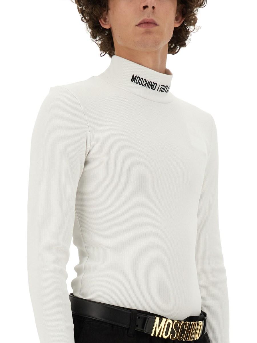 MOSCHINO T-SHIRT CON LOGO UPSIDEDOWN