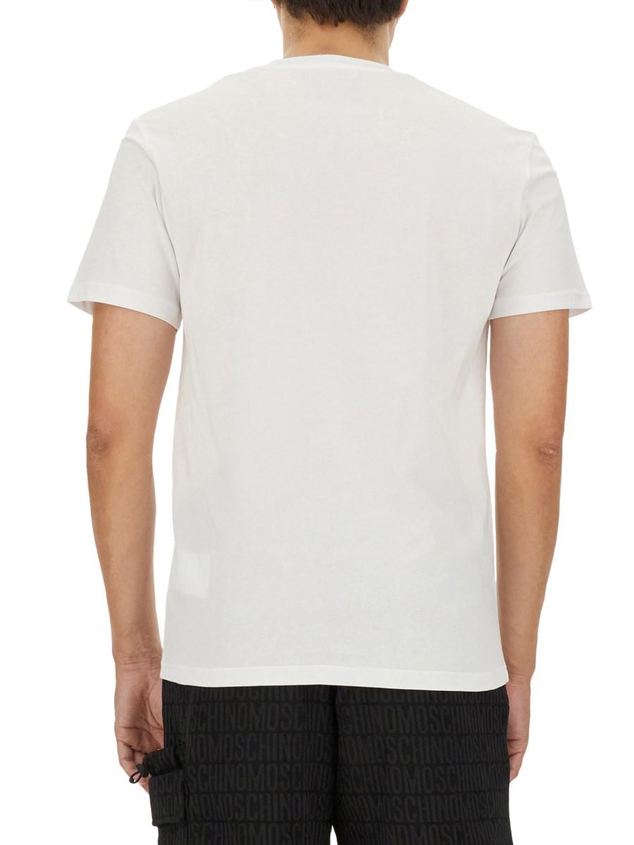 MOSCHINO T-SHIRT HEART SAFETY PIN