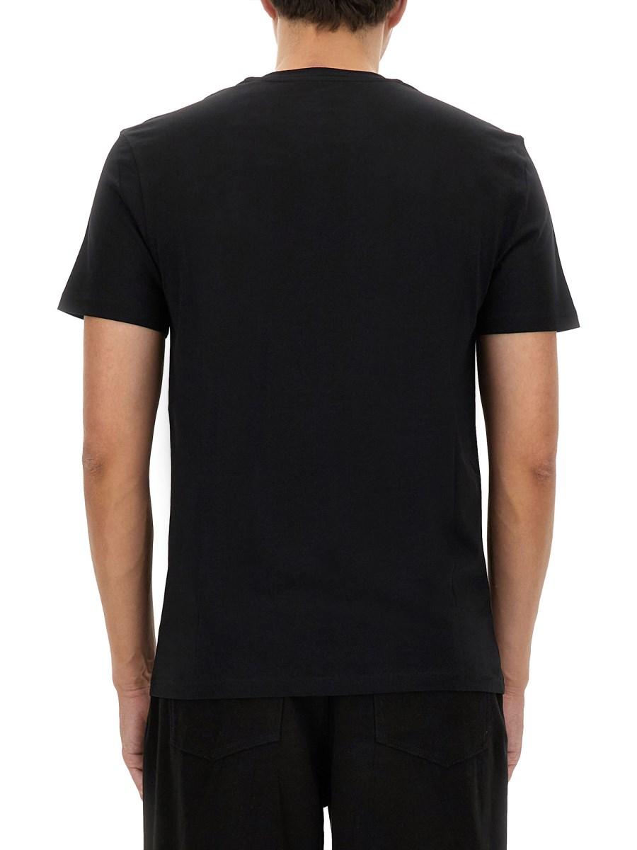 MOSCHINO T-SHIRT IN COTONE CON PATCH LOGO