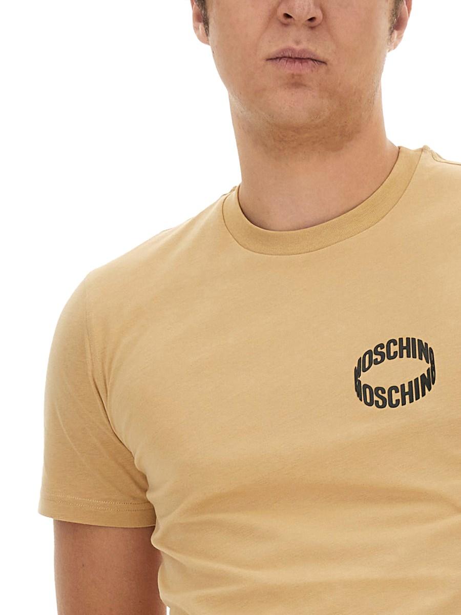 MOSCHINO T-SHIRT IN COTONE CON STAMPA LOGO