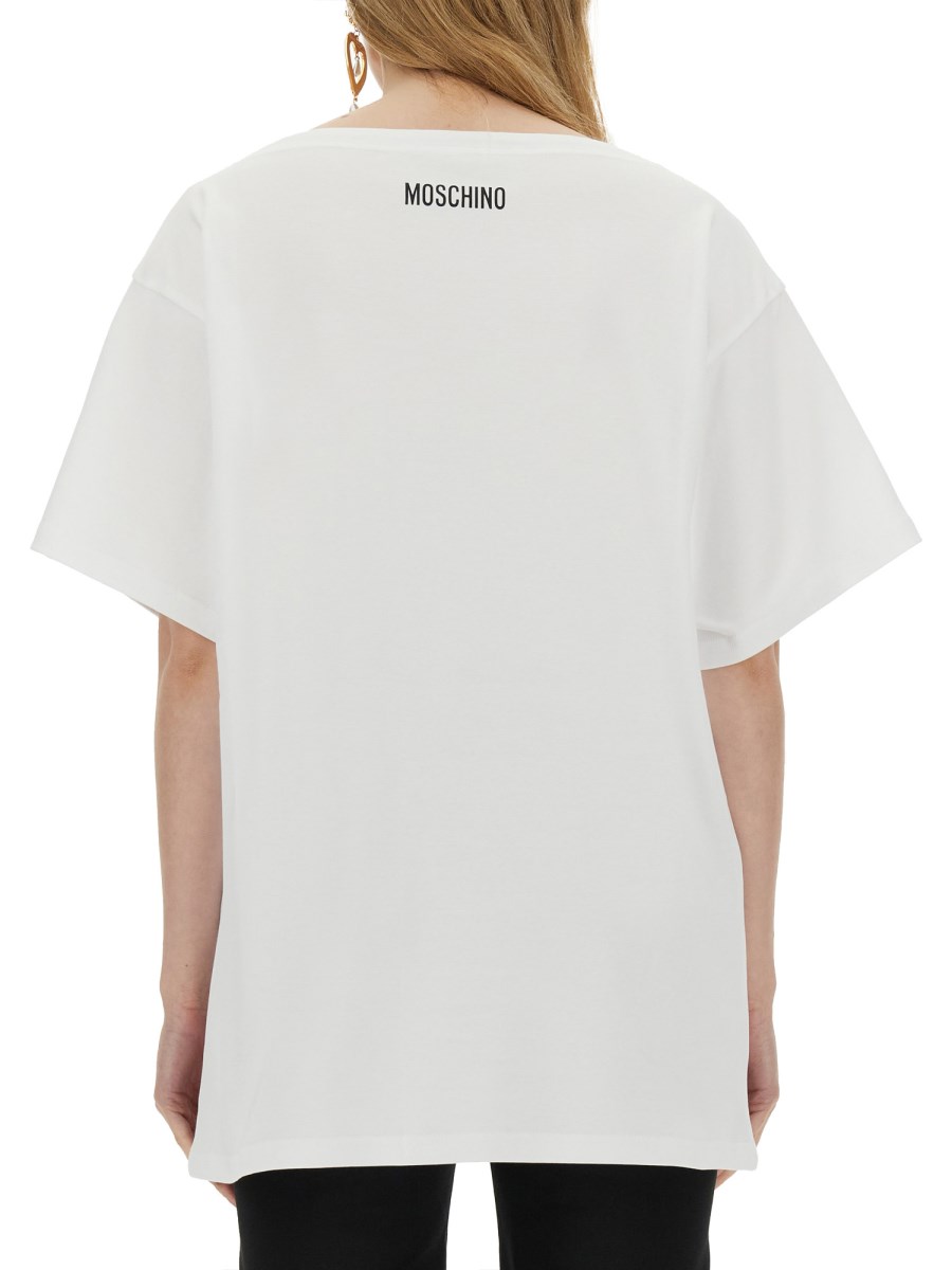 MOSCHINO T-SHIRT IN INTERLOCK