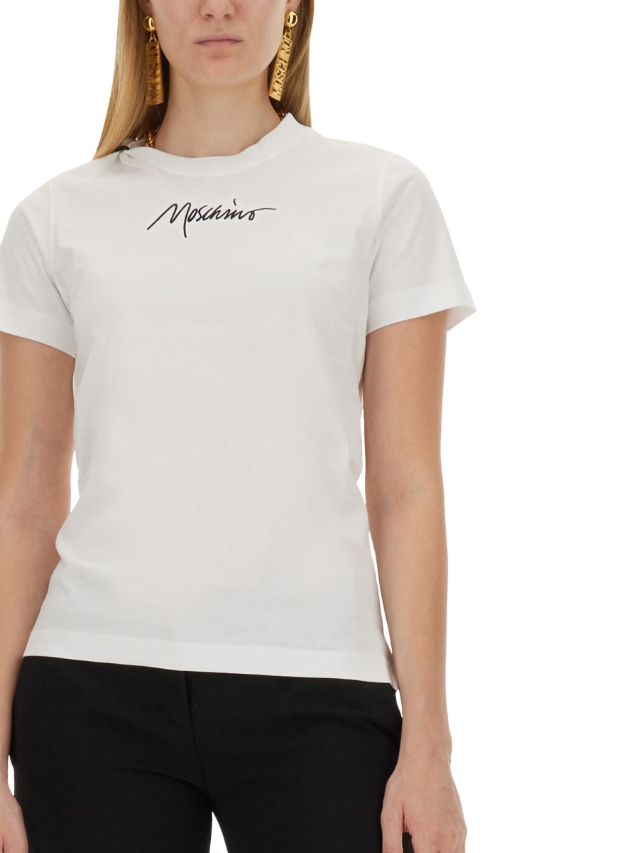 MOSCHINO T-SHIRT IN JERSEY DI COTONE
