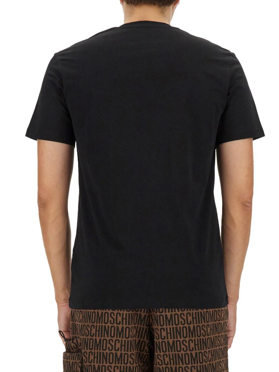 MOSCHINO T-SHIRT IN JERSEY DI COTONE TEDDY BEAR