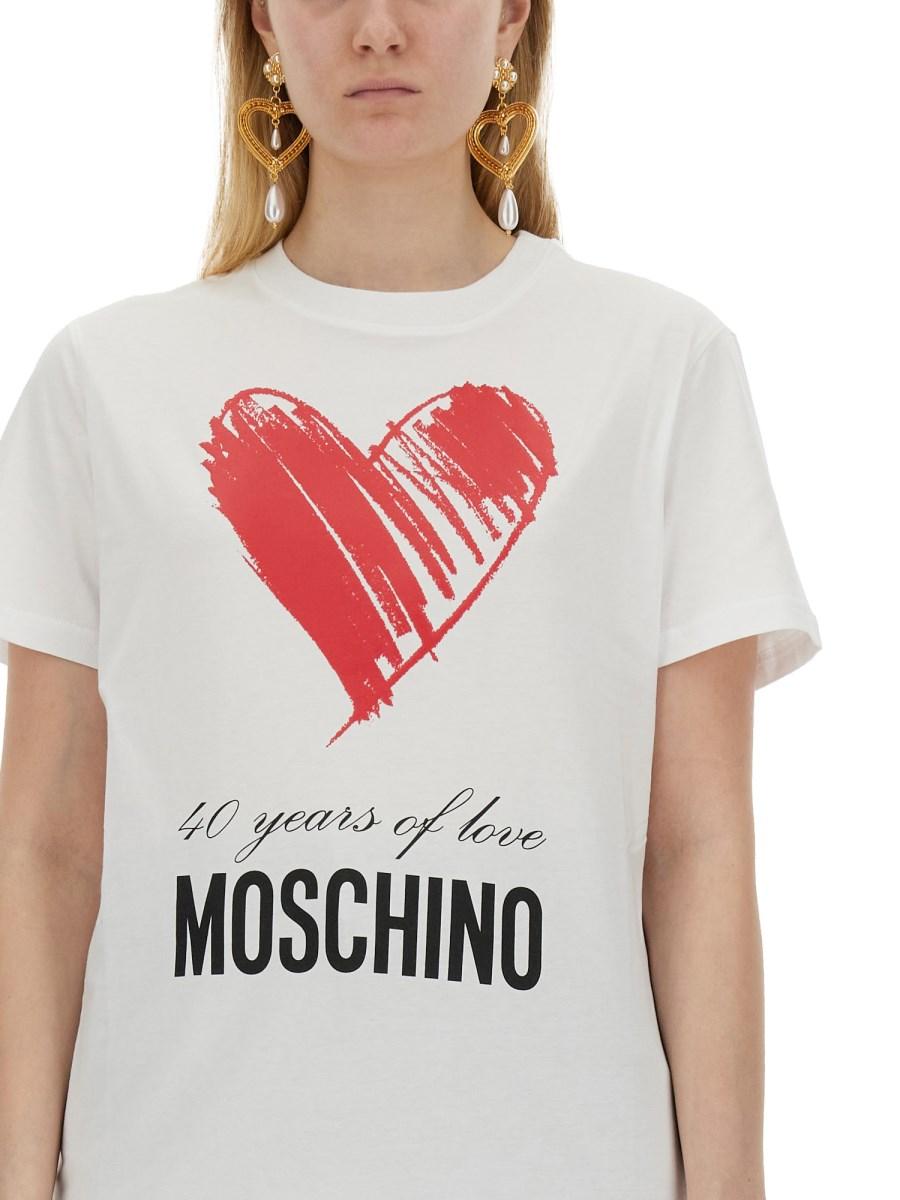 MOSCHINO T-SHIRT TEDDY BEAR IN COTONE
