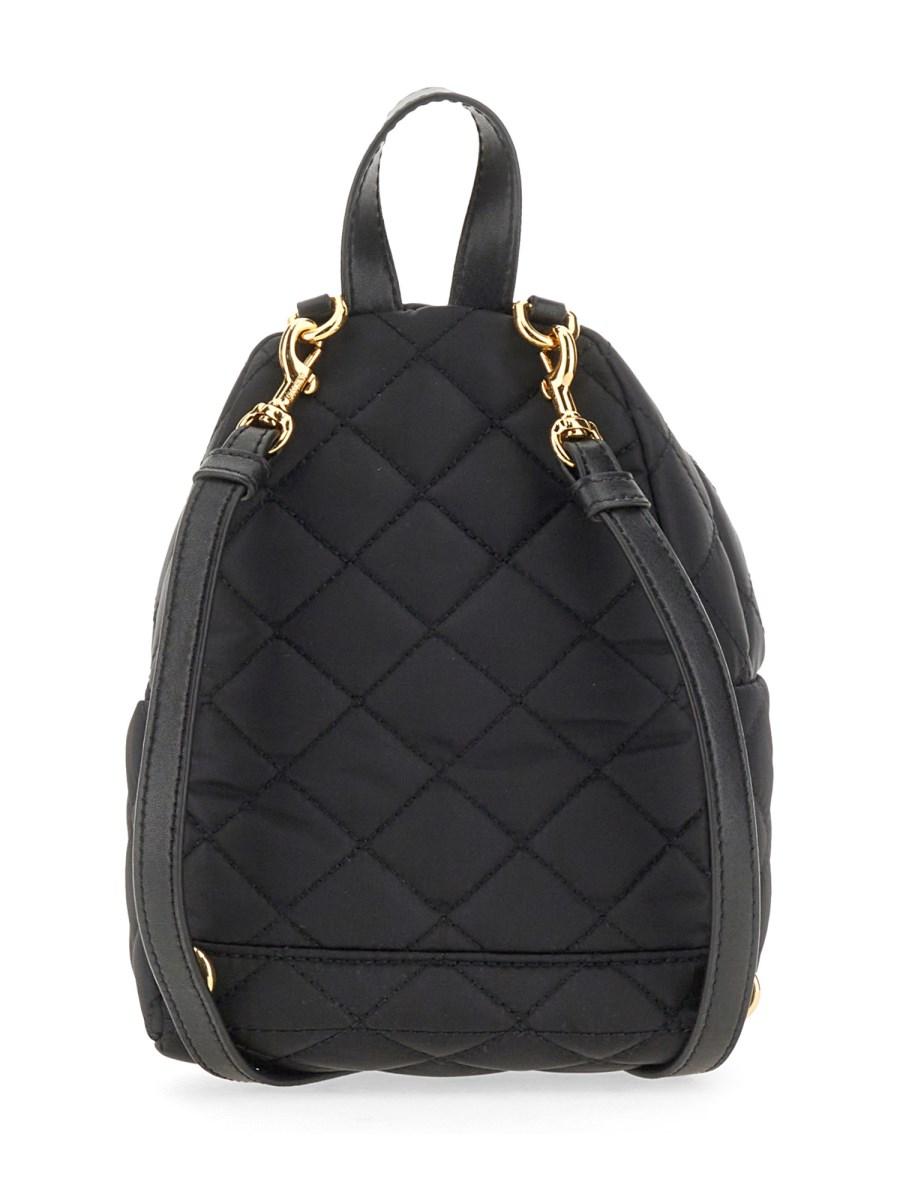 MOSCHINO ZAINO IN NYLON TRAPUNTATO CON LOGO