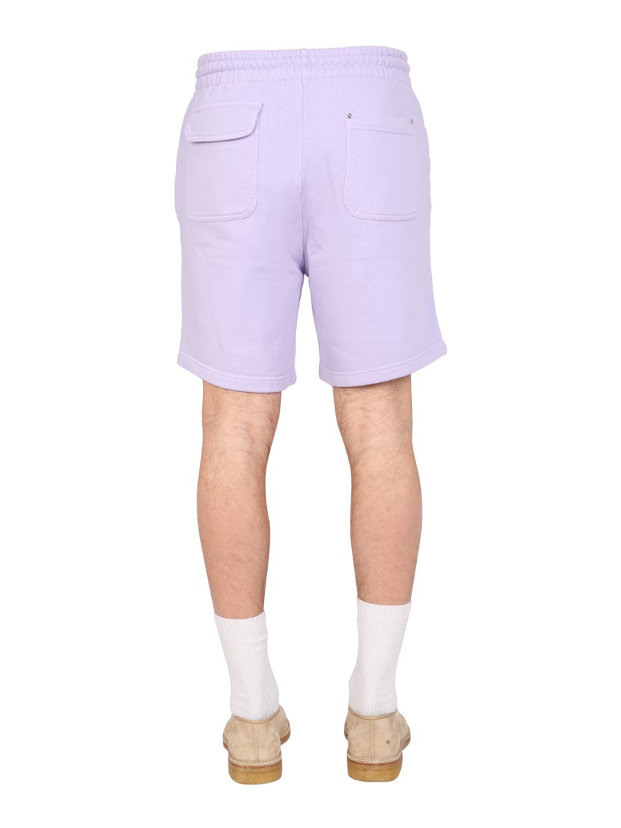 MOUTY BERMUDA IN JERSEY DI COTONE CON RICAMO LOGO