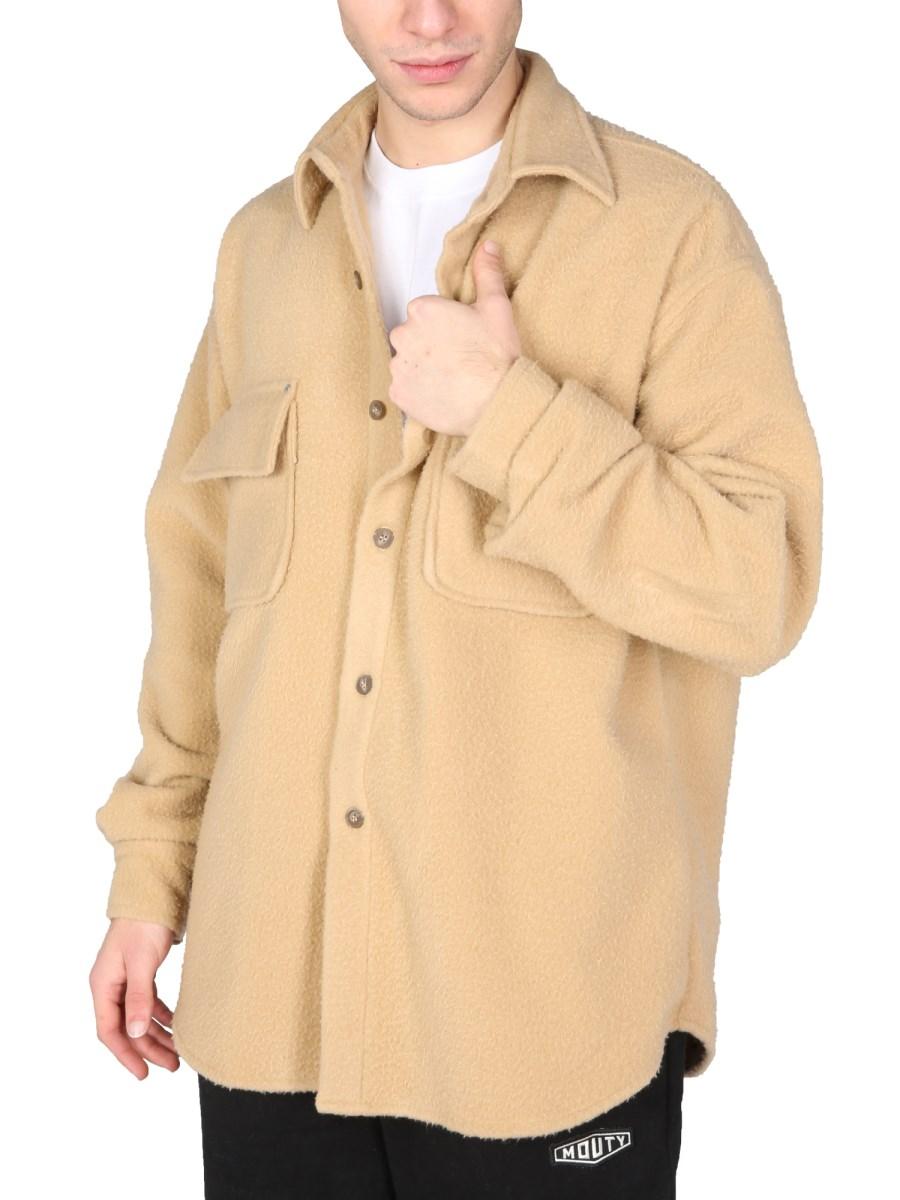 MOUTY CAMICIA "PHOENIX" OVERSIZE FIT IN LANA