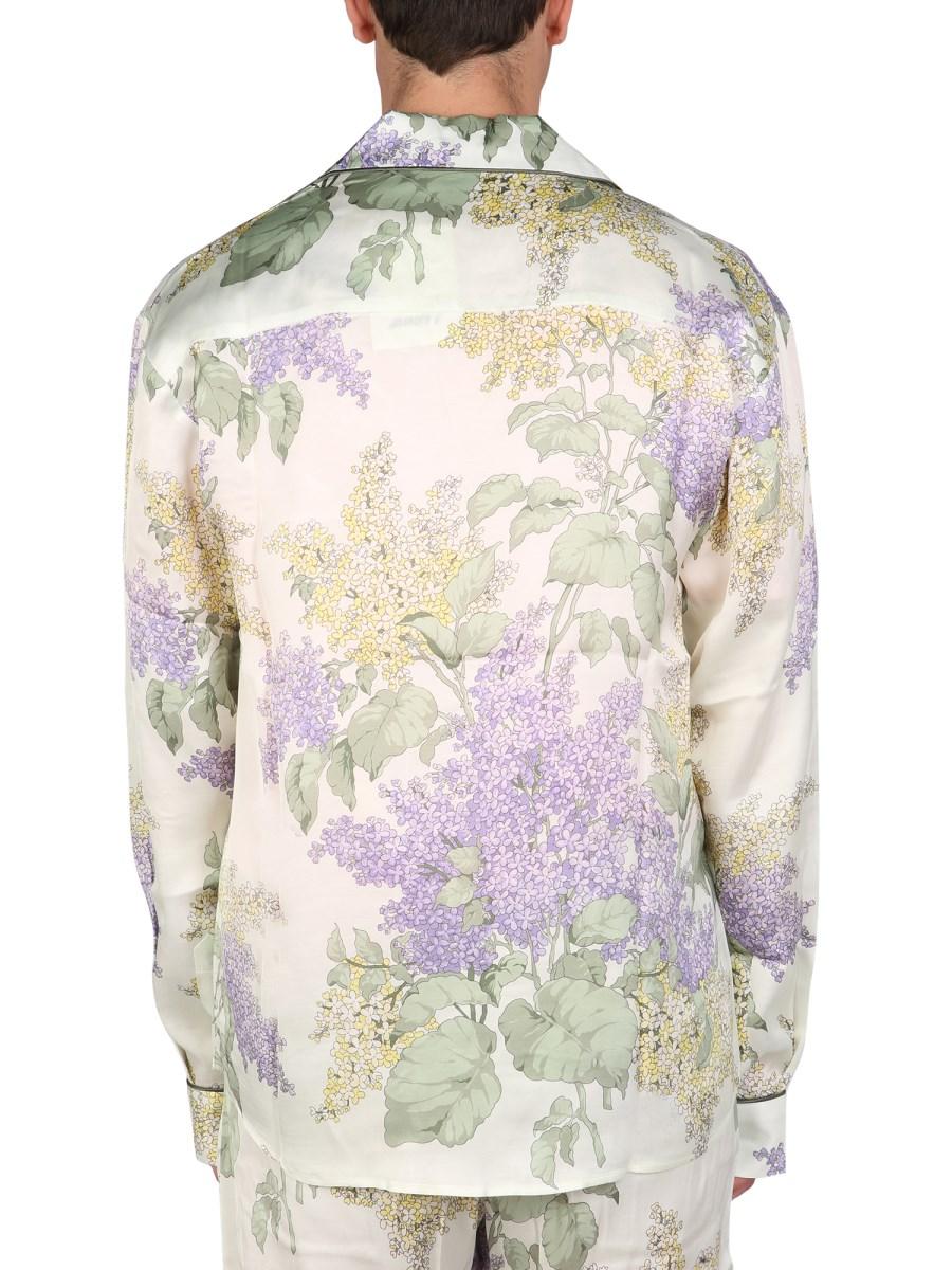MOUTY CAMICIA PIGIAMA "TULUM" IN VISCOSA CON STAMPA