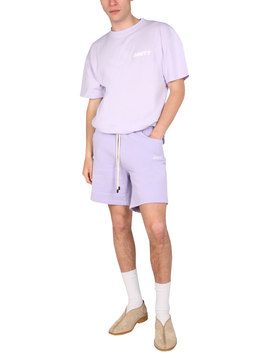 MOUTY T-SHIRT IN COTONE CON STAMPA LOGO