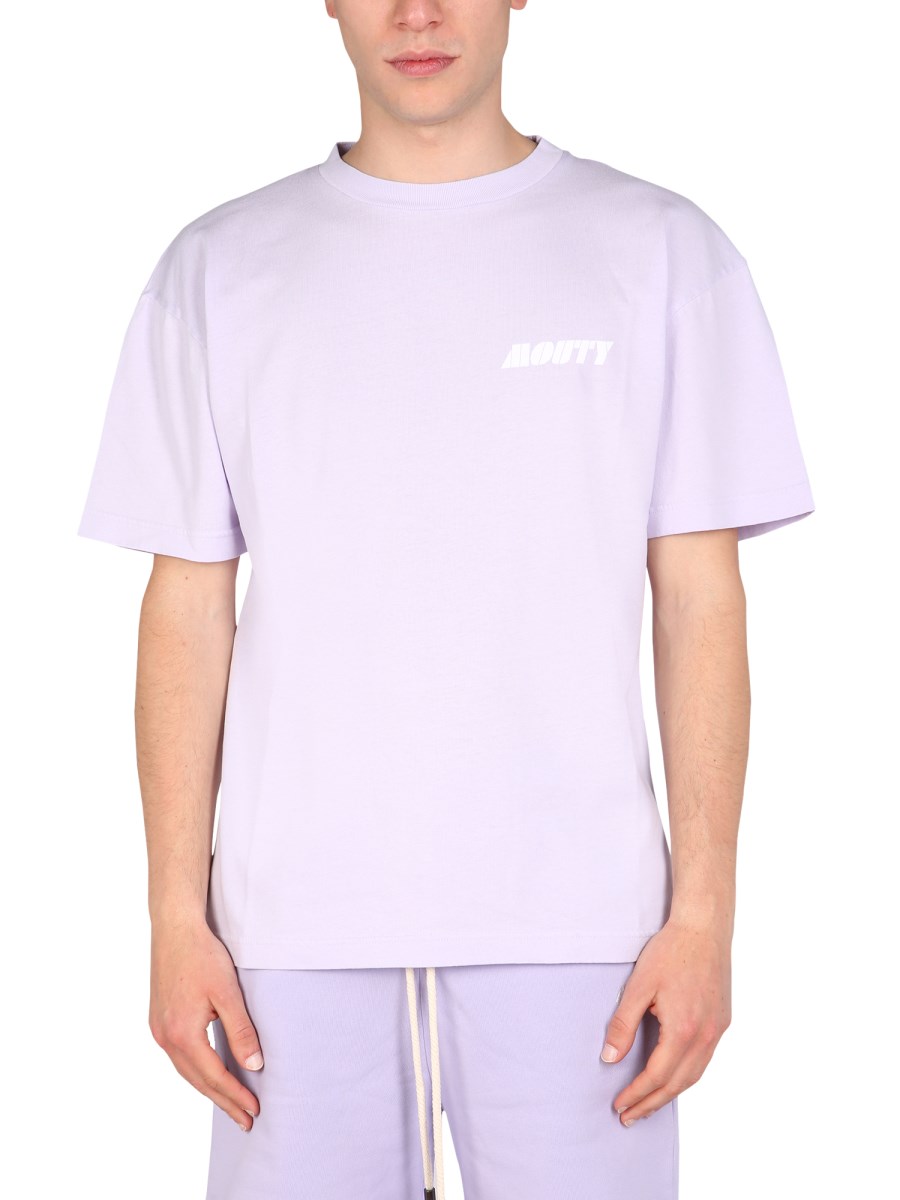 MOUTY T-SHIRT IN COTONE CON STAMPA LOGO