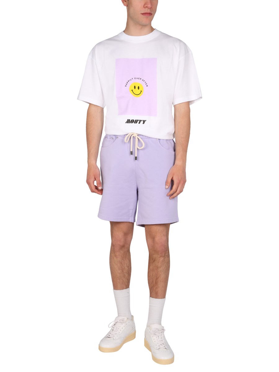 MOUTY T-SHIRT "SMILEY" IN JERSEY DI COTONE