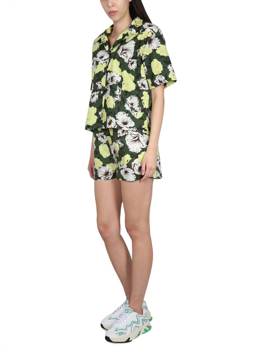 MSGM CAMICIA IN COTONE CON STAMPA FLORAL