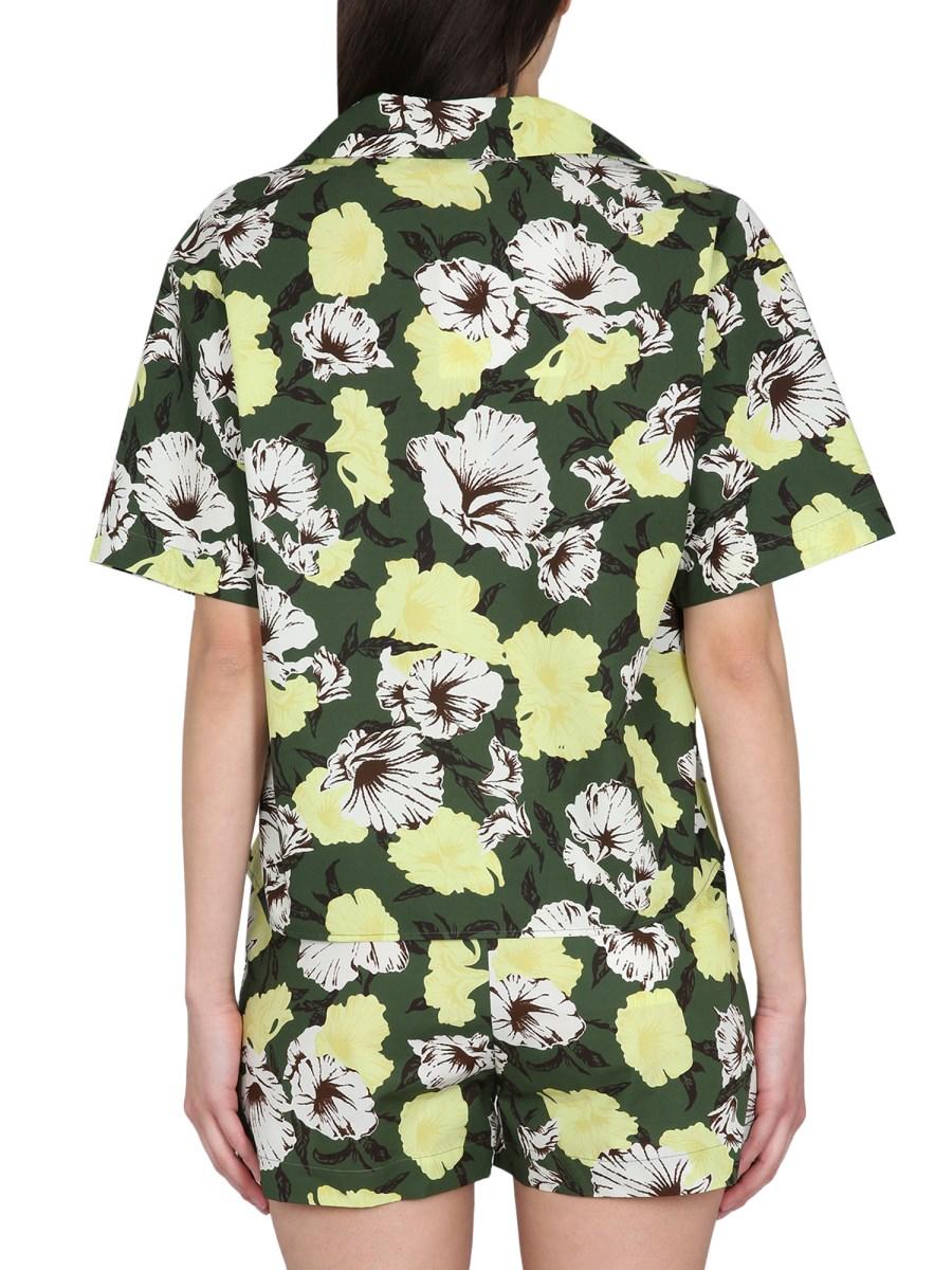 MSGM CAMICIA IN COTONE CON STAMPA FLORAL