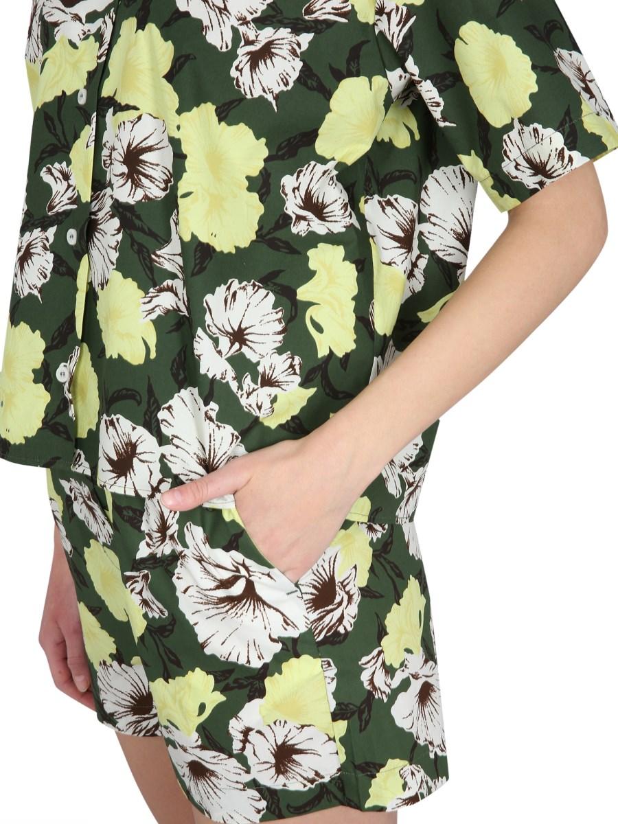 MSGM CAMICIA IN COTONE CON STAMPA FLORAL
