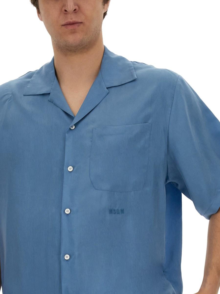 MSGM CAMICIA IN CUPRO