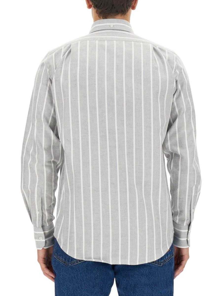 MSGM CAMICIA IN POPELINE DI COTONE CON LOGO