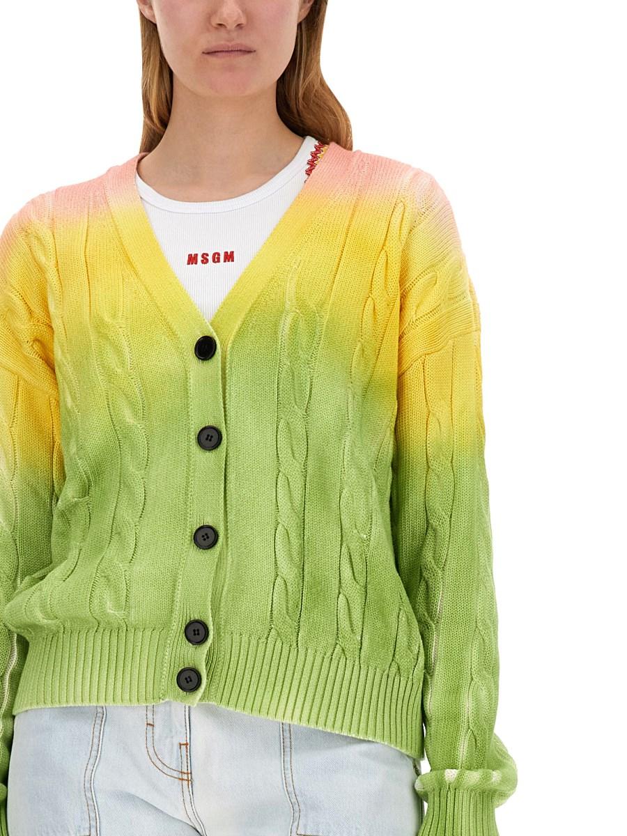 MSGM CARDIGAN DEGRADE