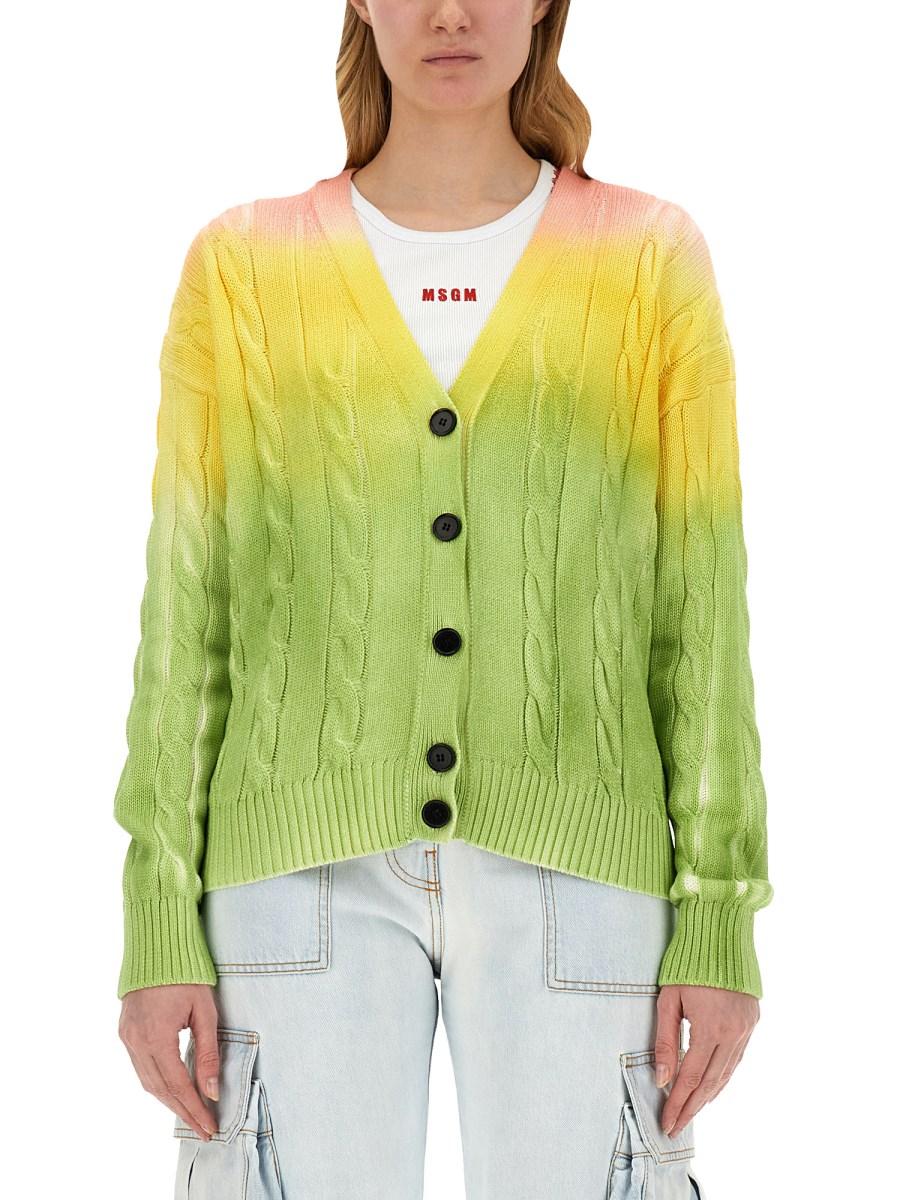 MSGM CARDIGAN DEGRADE