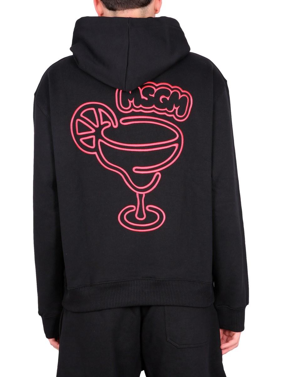 MSGM FELPA COCKTAIL IN COTONE