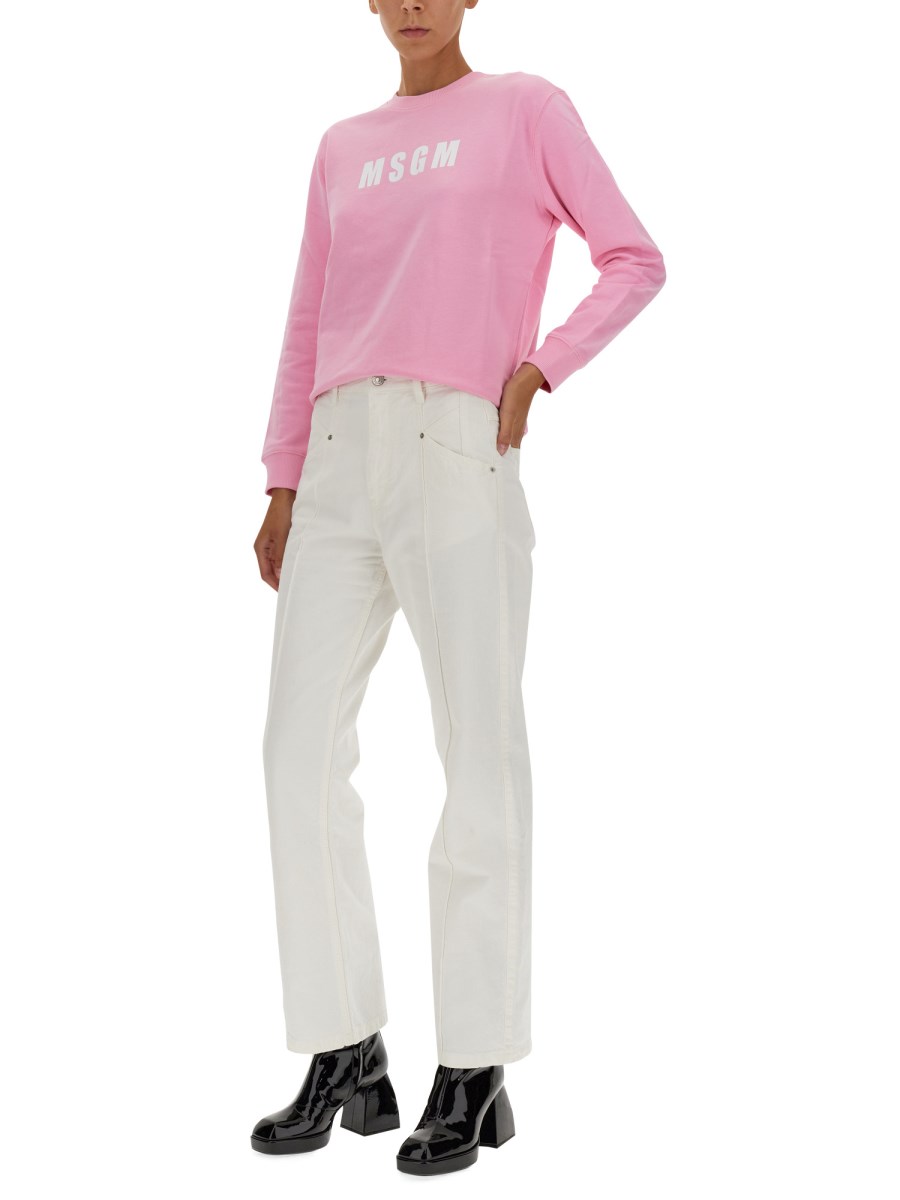 MSGM FELPA CON STAMPA LOGO
