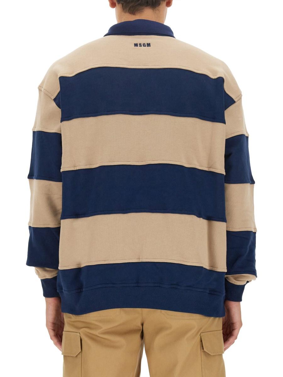 MSGM FELPA IN COTONE CON LOGO