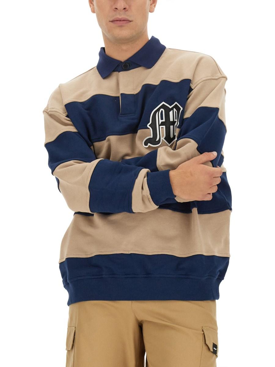 MSGM FELPA IN COTONE CON LOGO