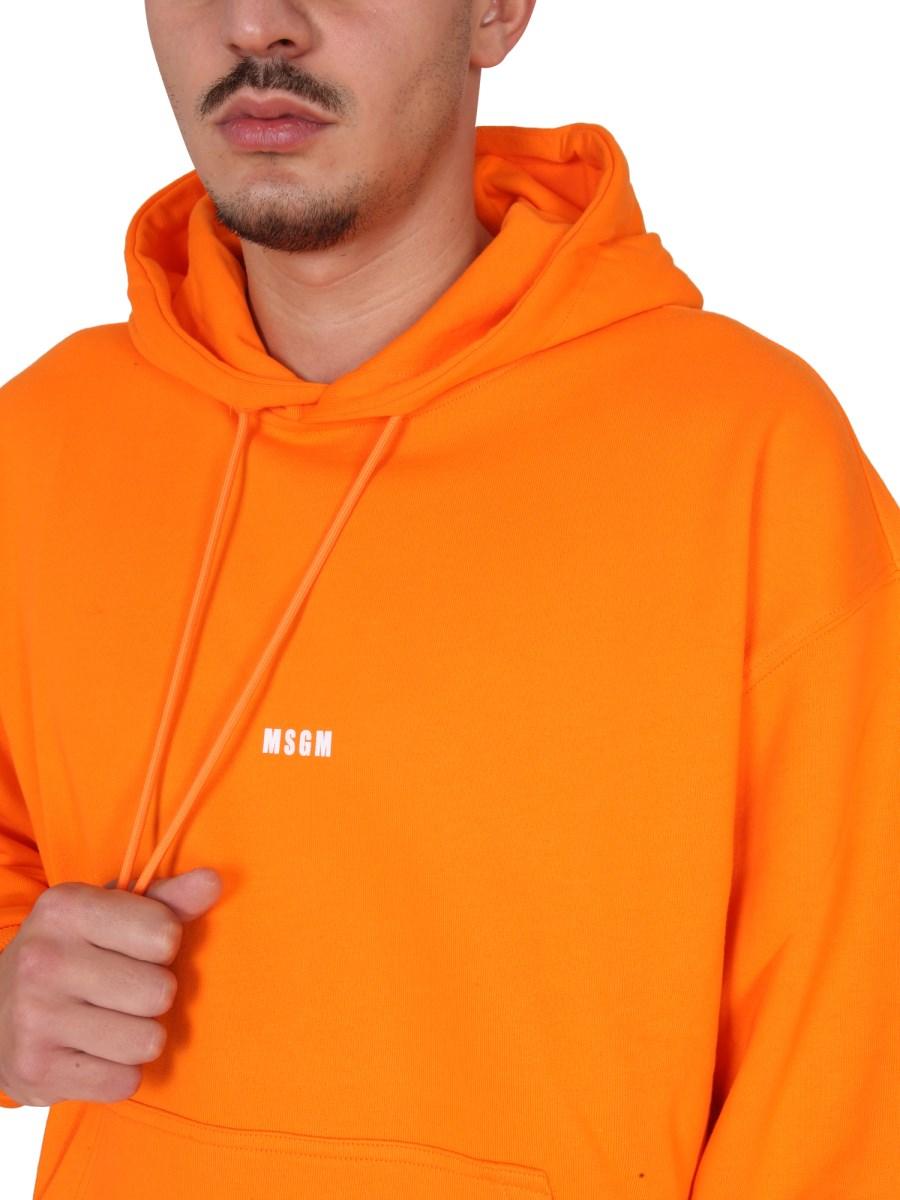 MSGM FELPA IN COTONE CON LOGO