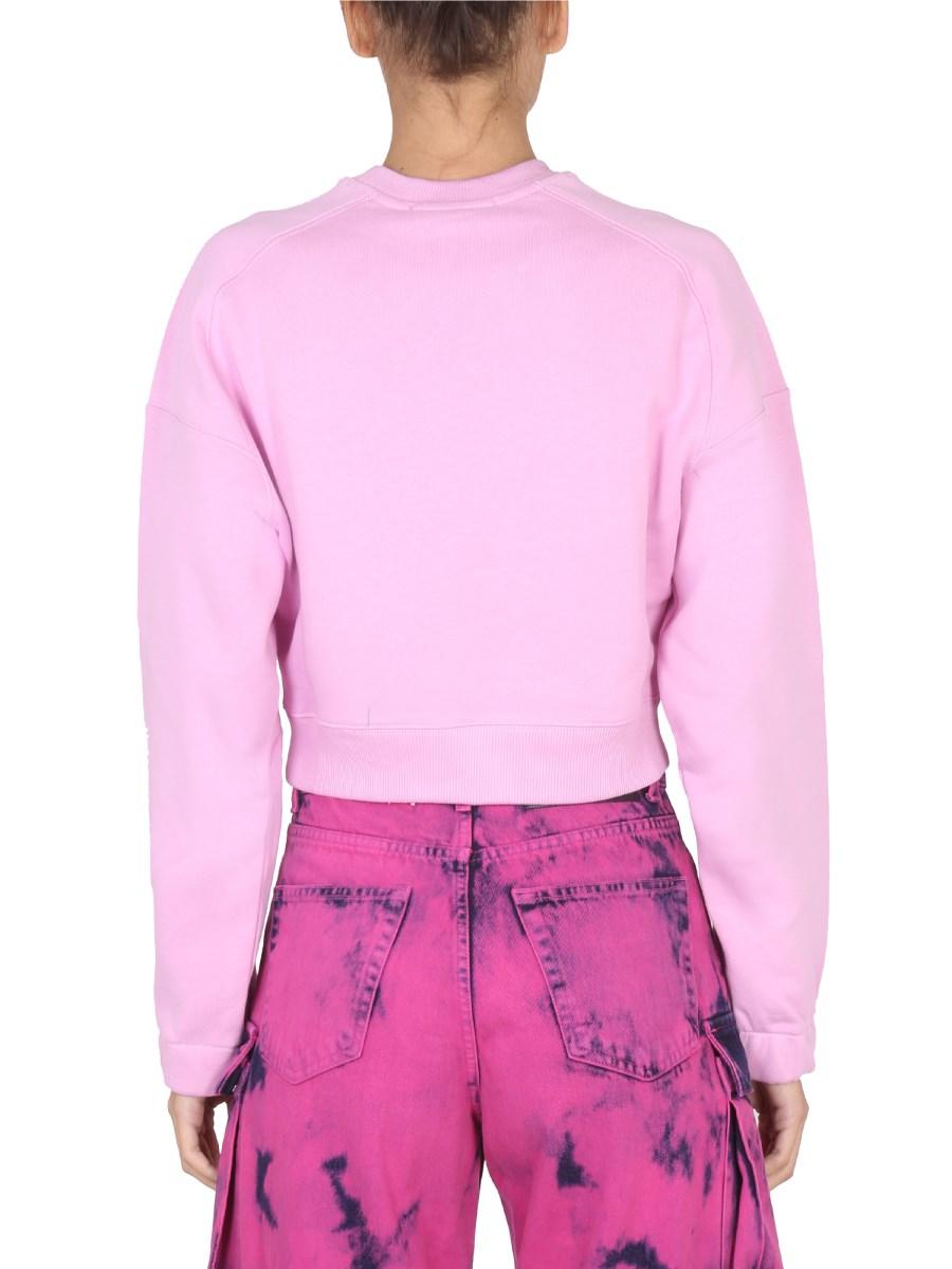 MSGM FELPA IN COTONE CON LOGO