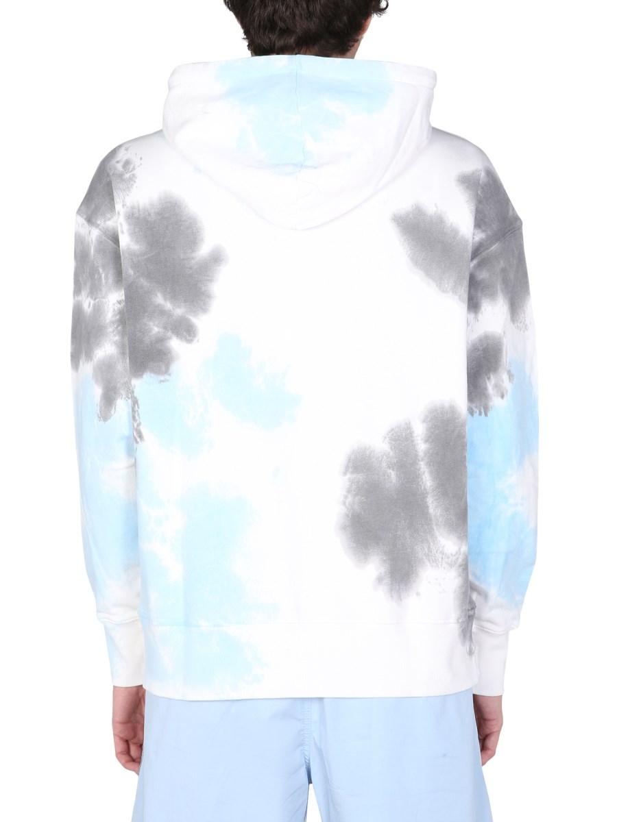 MSGM FELPA IN COTONE CON MICRO LOGO