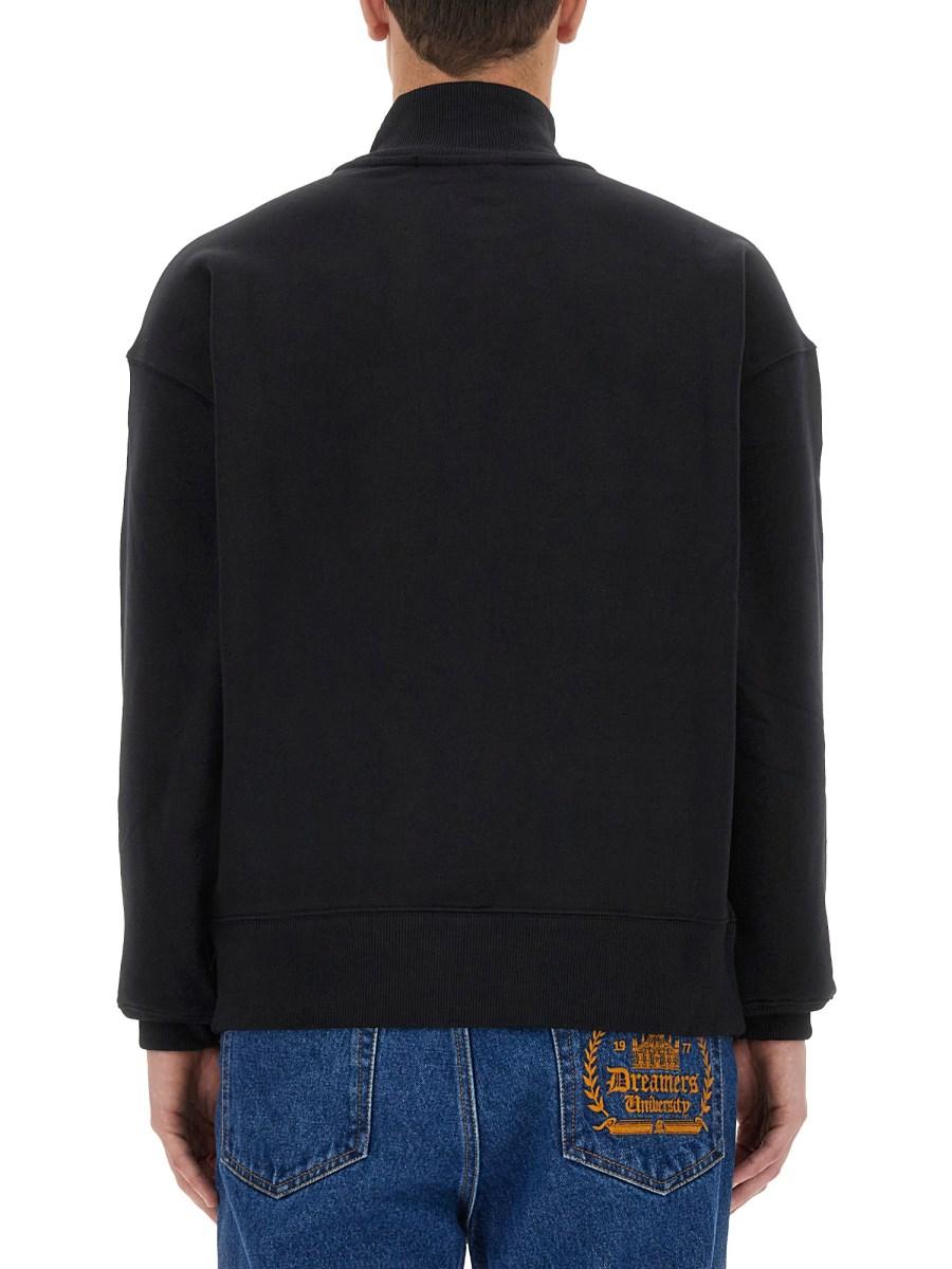 MSGM FELPA IN COTONE CON MICRO LOGO