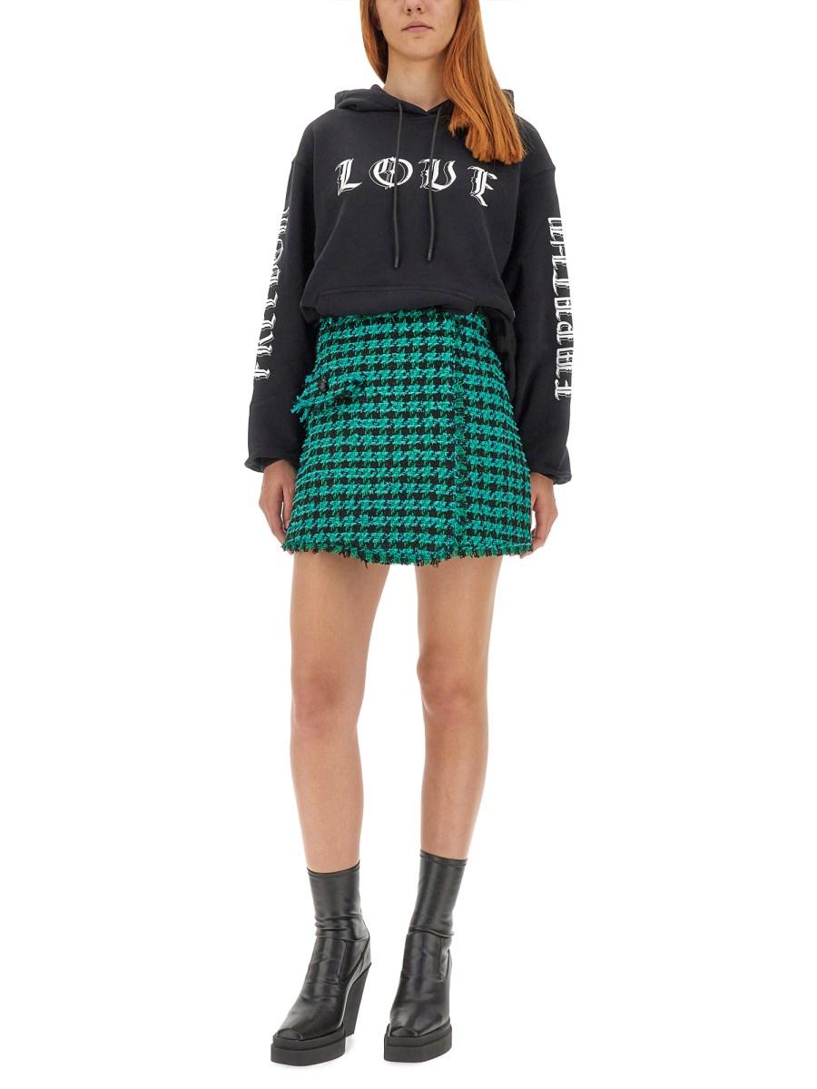 MSGM FELPA IN COTONE CON STAMPA LOGO