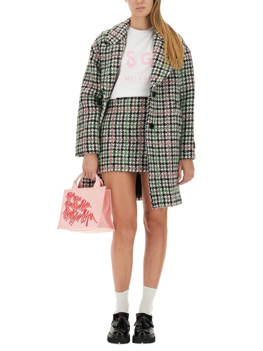 MSGM GONNA MINI CON MOTIVO MICRO CHECK