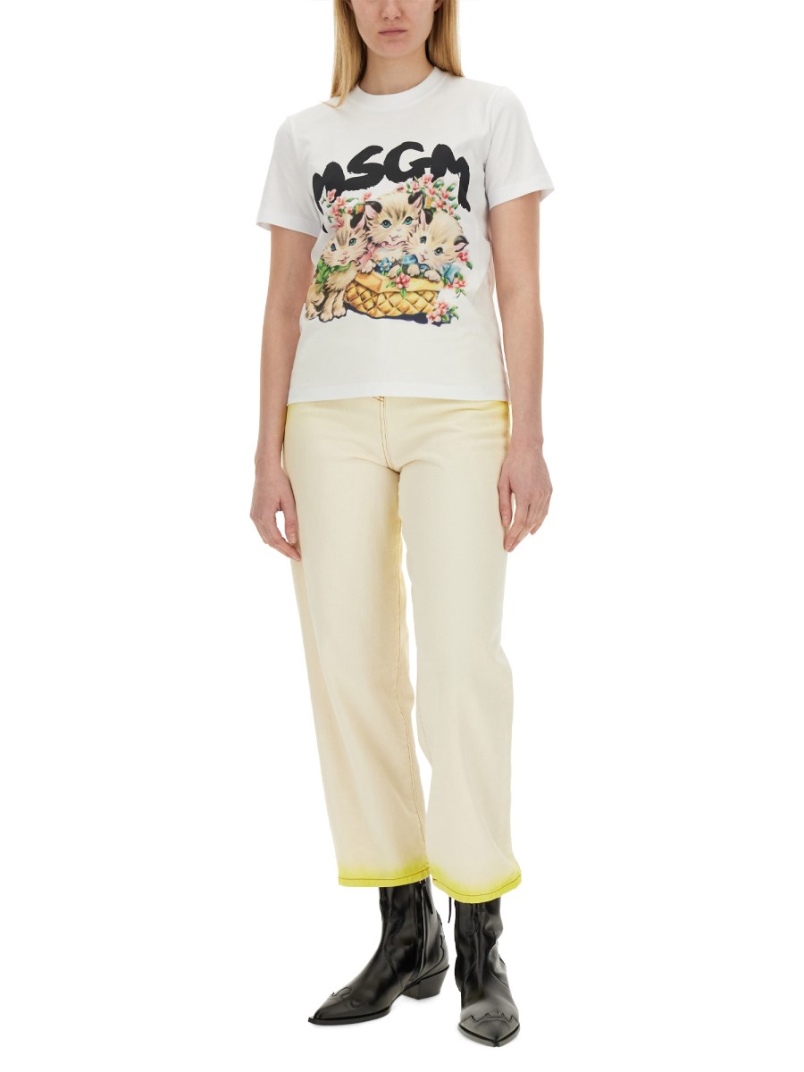 MSGM JEANS IN COTONE