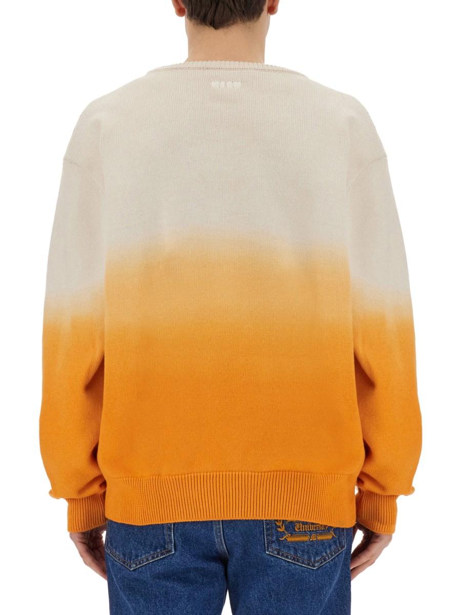 MSGM MAGLIA IN COTONE EFFETTO FADED