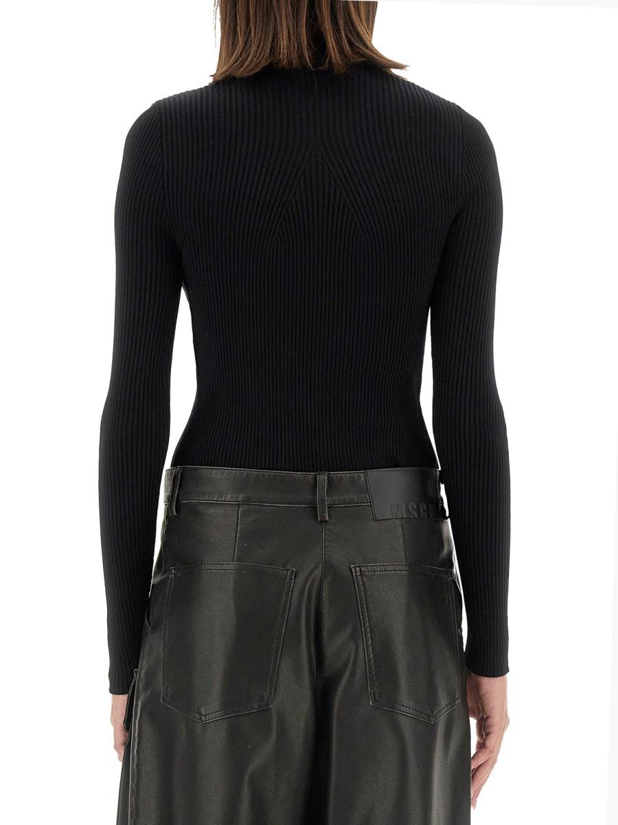 MSGM MAGLIA IN VISCOSA CON LOGO