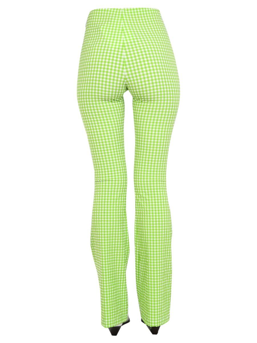 MSGM PANTALONE IN COTONE CON MOTIVO A QUADRI